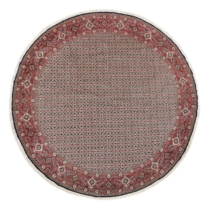 Perzisch tapijt - Bijar rond  - 300 x 300 cm - licht rood