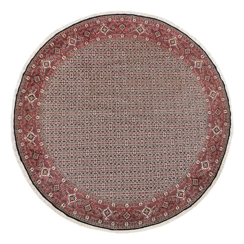 Perzisch tapijt - Bijar rond  - 300 x 300 cm - licht rood