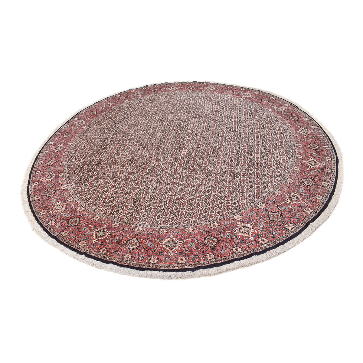 Perzisch tapijt - Bijar rond  - 300 x 300 cm - licht rood