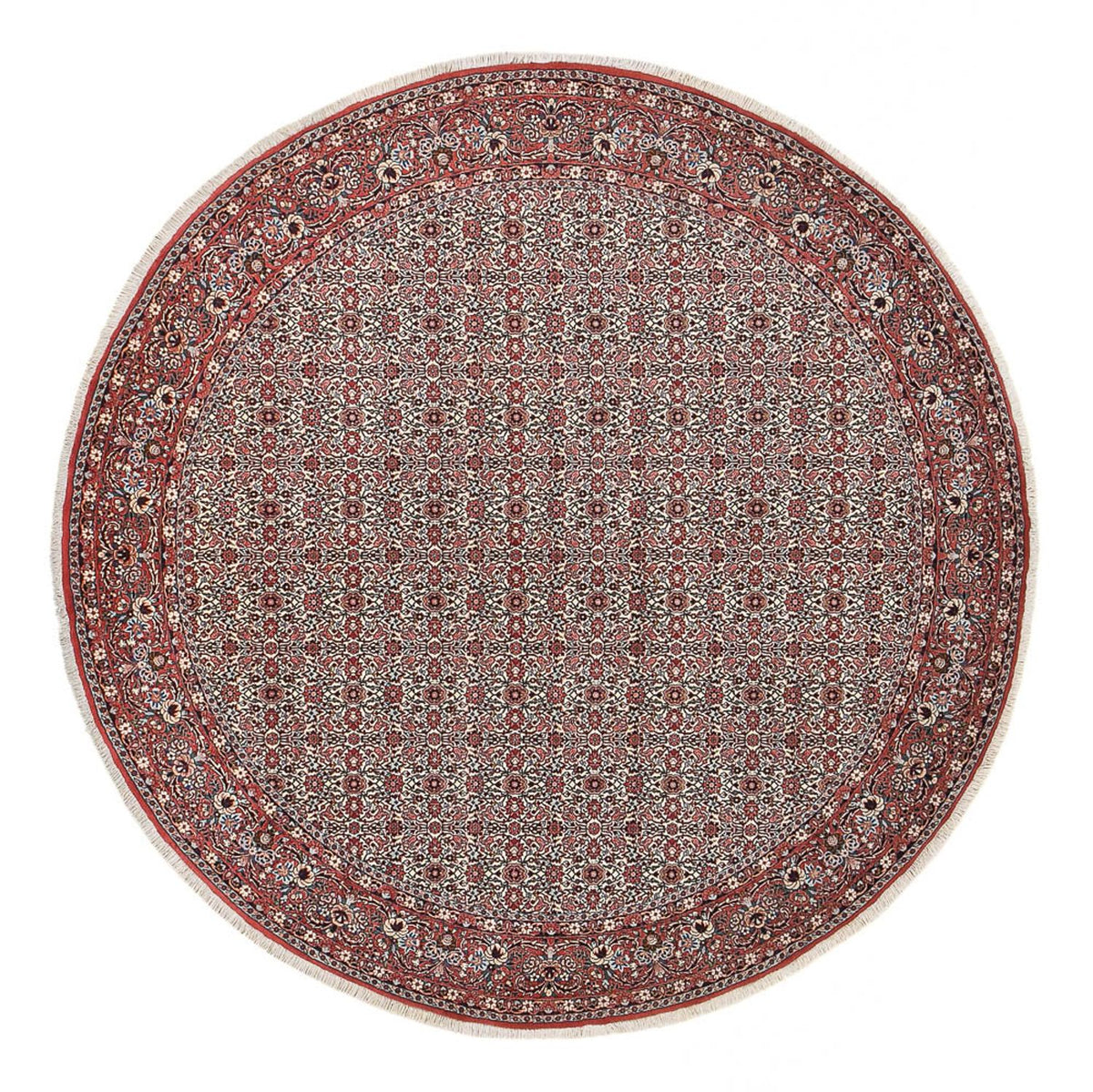 Perzisch tapijt - Bijar rond  - 305 x 305 cm - licht rood