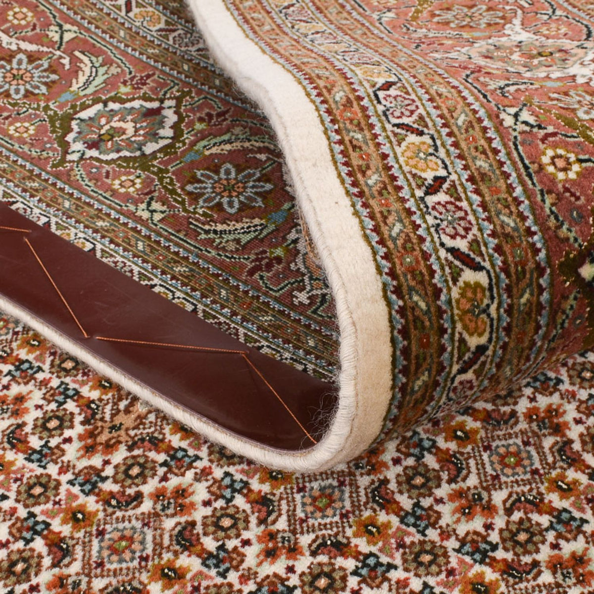 Loper Perzisch tapijt - Tabriz - Royal - 405 x 153 cm - roest