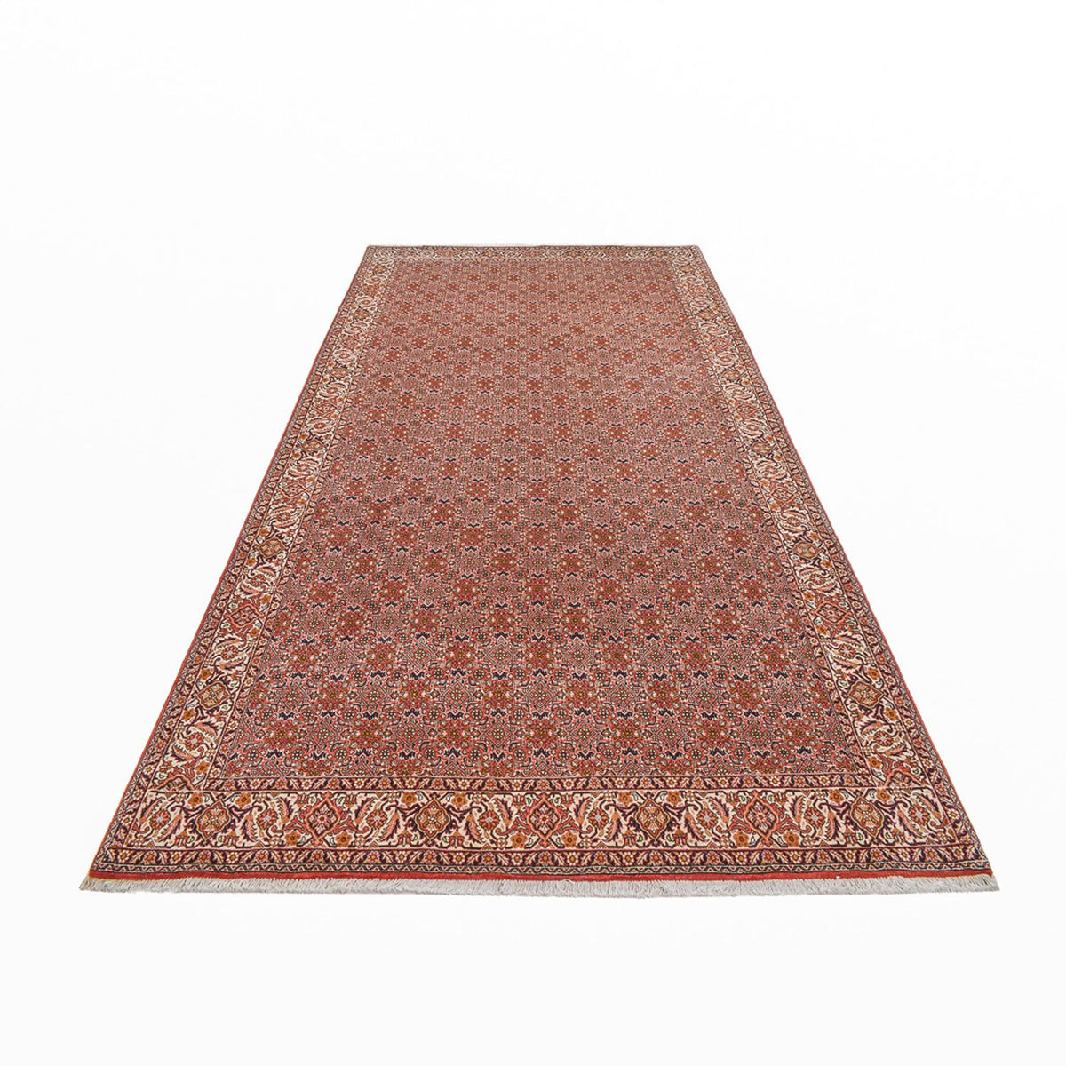 Loper Perzisch tapijt - Bijar - 398 x 200 cm - roest