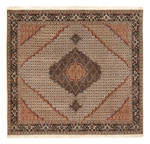Perzisch tapijt - Tabriz - Royal vierkant  - 203 x 195 cm - donker beige