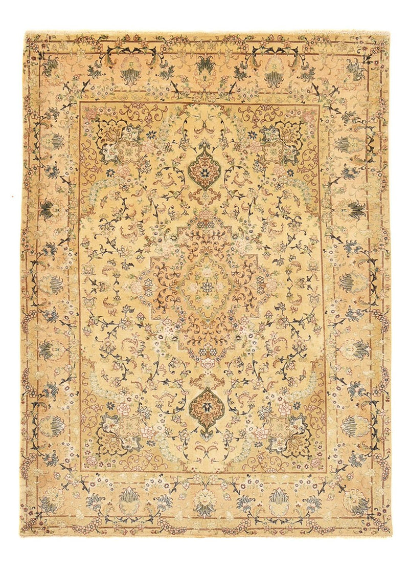 Perzisch tapijt - Tabriz - Royal - 198 x 148 cm - karamel