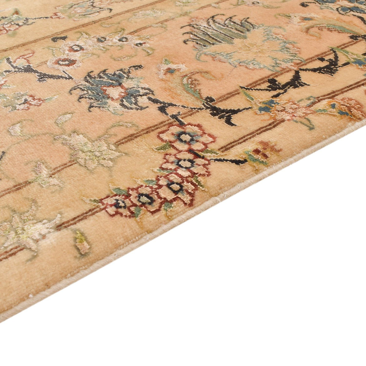 Perzisch tapijt - Tabriz - Royal - 198 x 148 cm - karamel