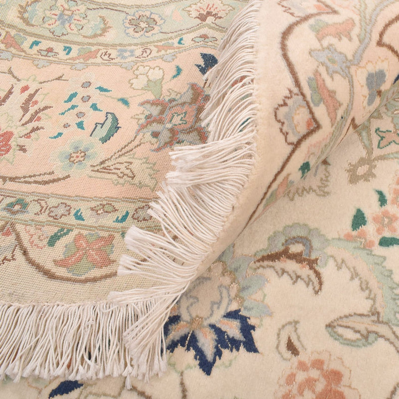 Perzisch tapijt - Tabriz - Royal rond  - 200 x 200 cm - zand