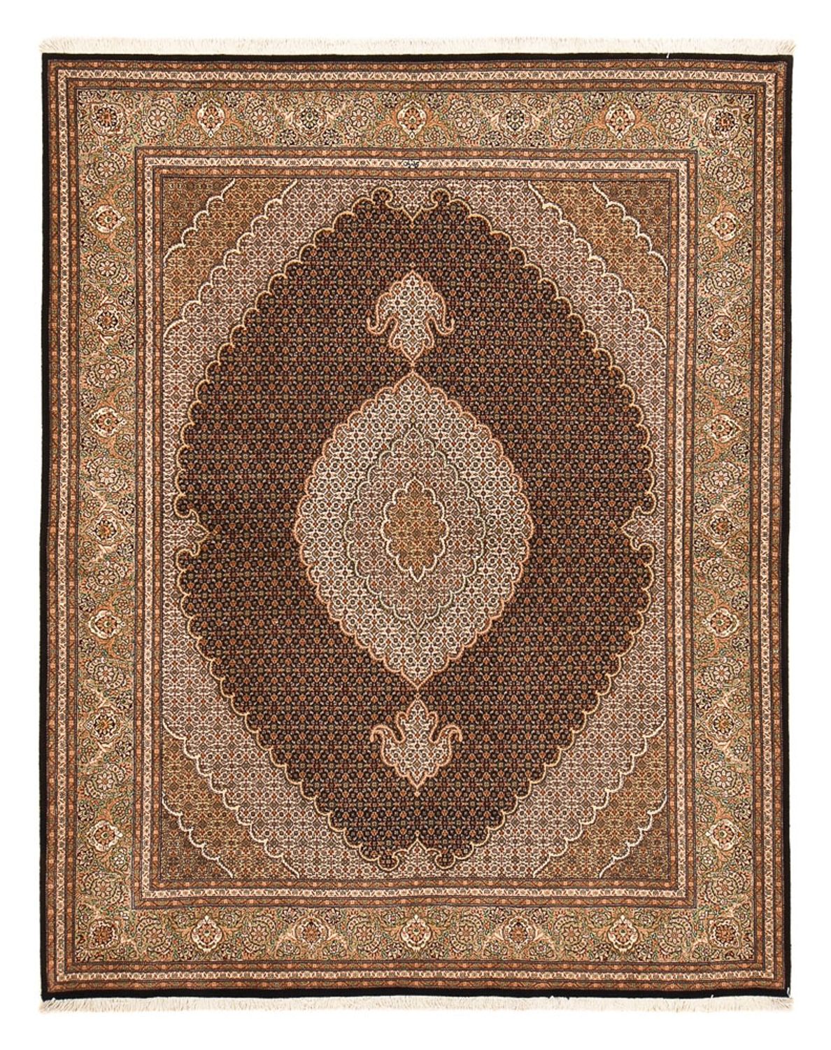 Perzisch tapijt - Tabriz - Royal - 250 x 202 cm - donkerbruin