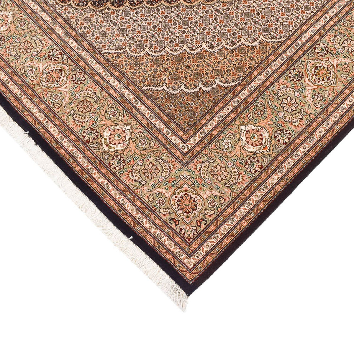 Perzisch tapijt - Tabriz - Royal - 250 x 202 cm - donkerbruin