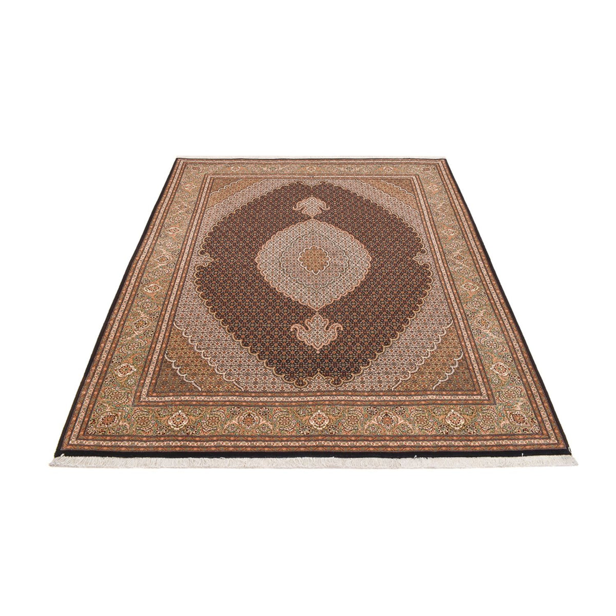 Perzisch tapijt - Tabriz - Royal - 250 x 202 cm - donkerbruin