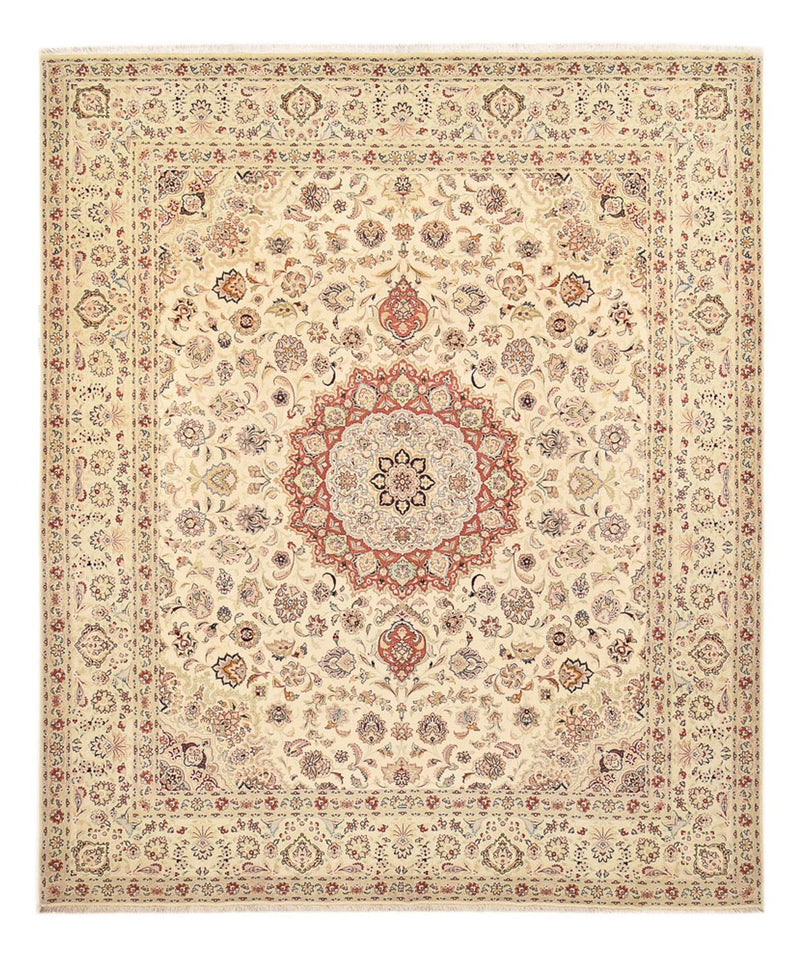 Perzisch tapijt - Tabriz - Royal - 349 x 298 cm - beige
