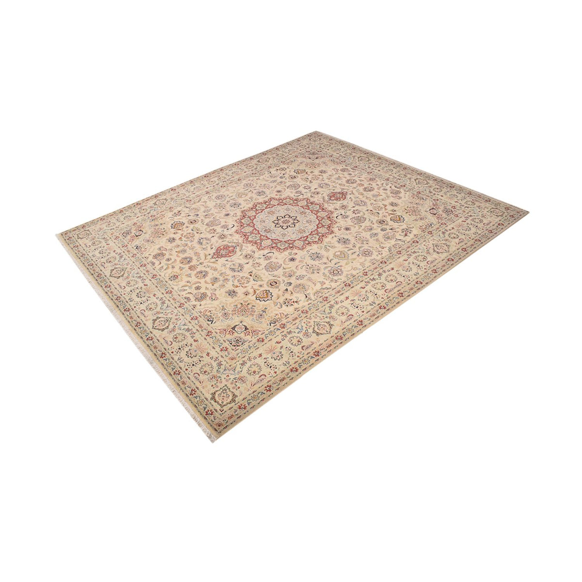 Perzisch tapijt - Tabriz - Royal - 349 x 298 cm - beige