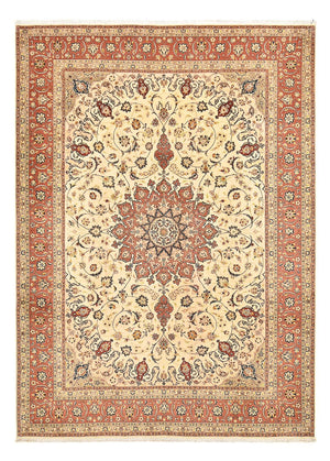 Perzisch tapijt - Tabriz - Royal - 358 x 250 cm - licht beige