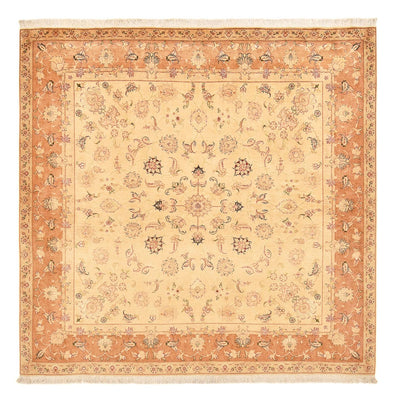 Perzisch tapijt - Tabriz - Royal vierkant  - 207 x 202 cm - licht beige