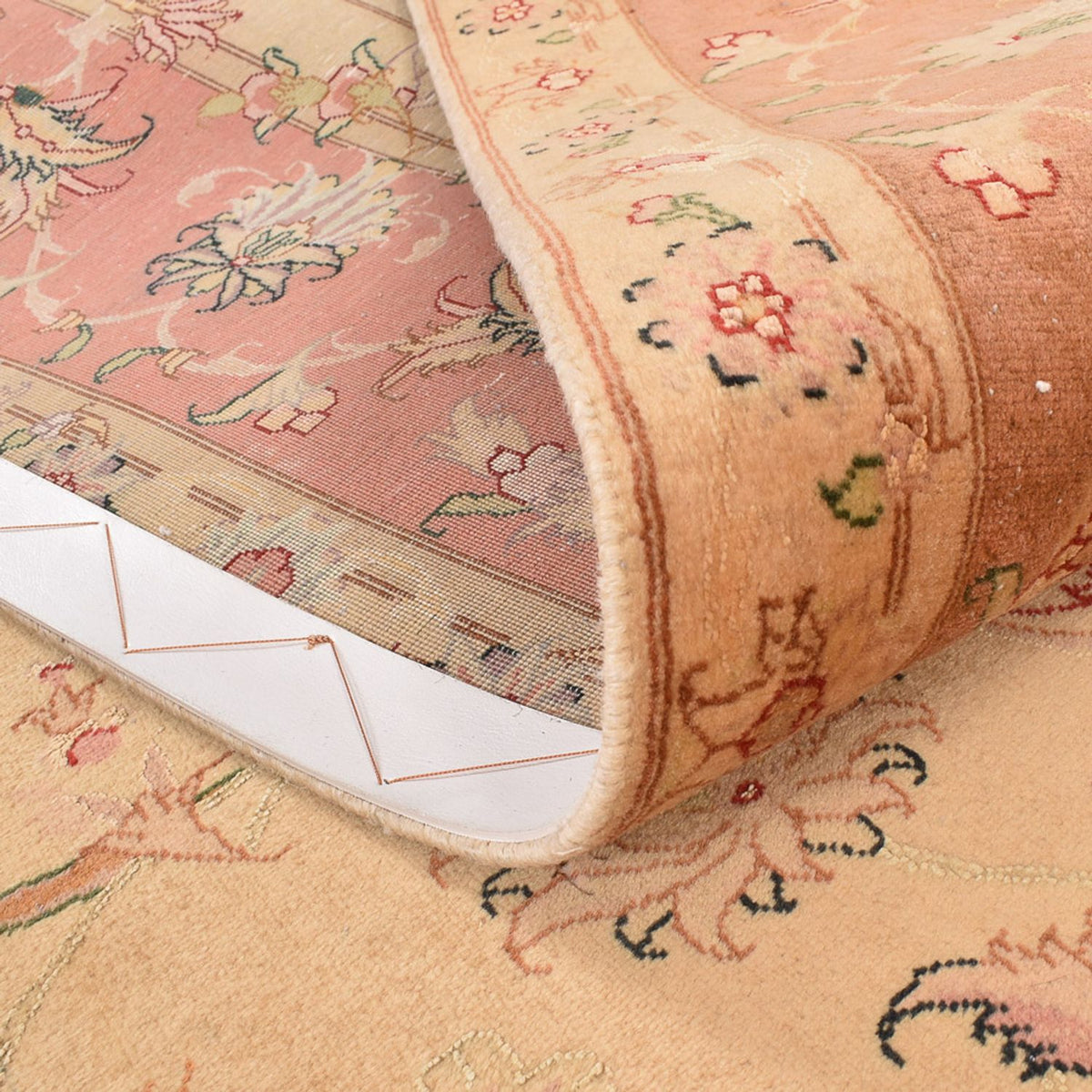 Perzisch tapijt - Tabriz - Royal vierkant  - 207 x 202 cm - licht beige