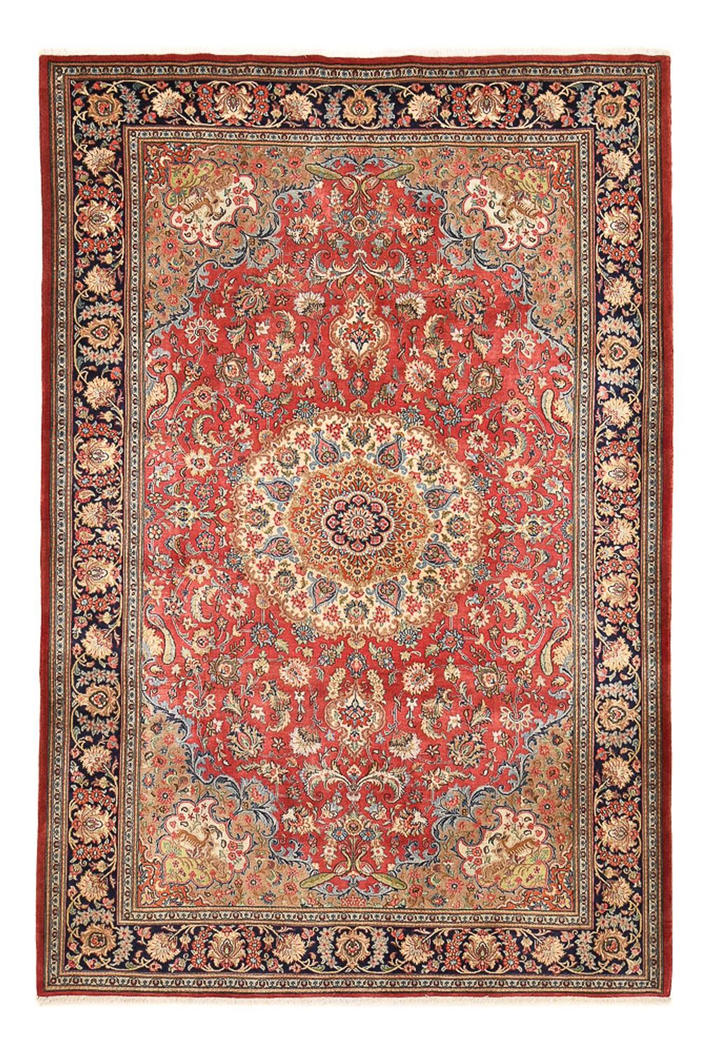 Perzisch tapijt - Ghom - 308 x 200 cm - rood