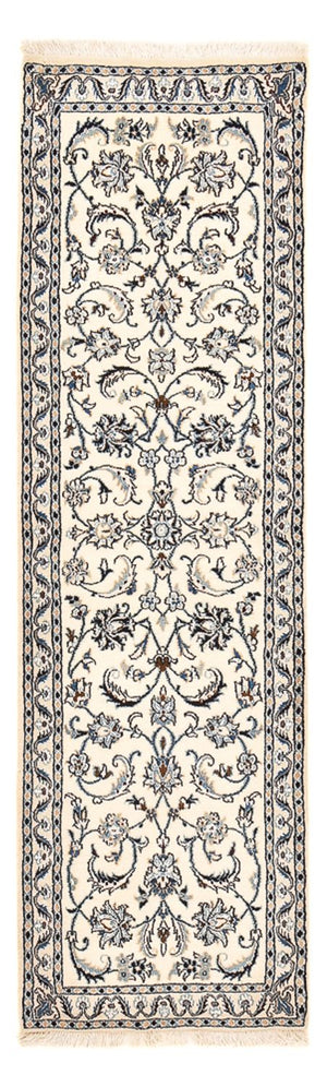 Loper Perzisch tapijt - Nain - Koninklijk - 195 x 59 cm - crème