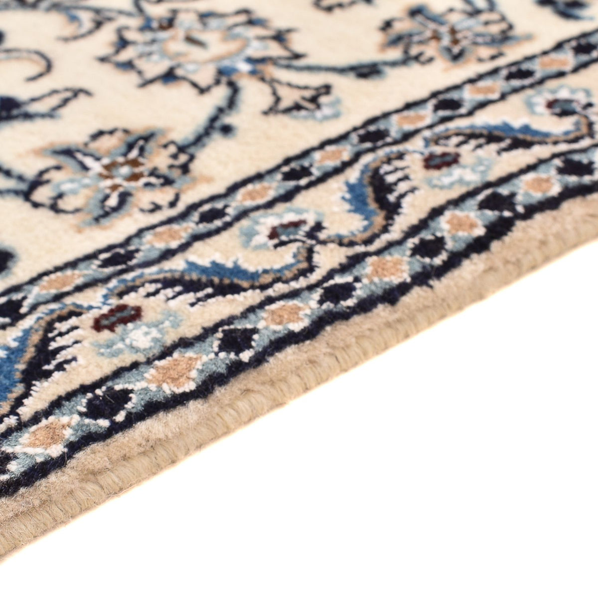 Loper Perzisch tapijt - Nain - Koninklijk - 195 x 59 cm - crème