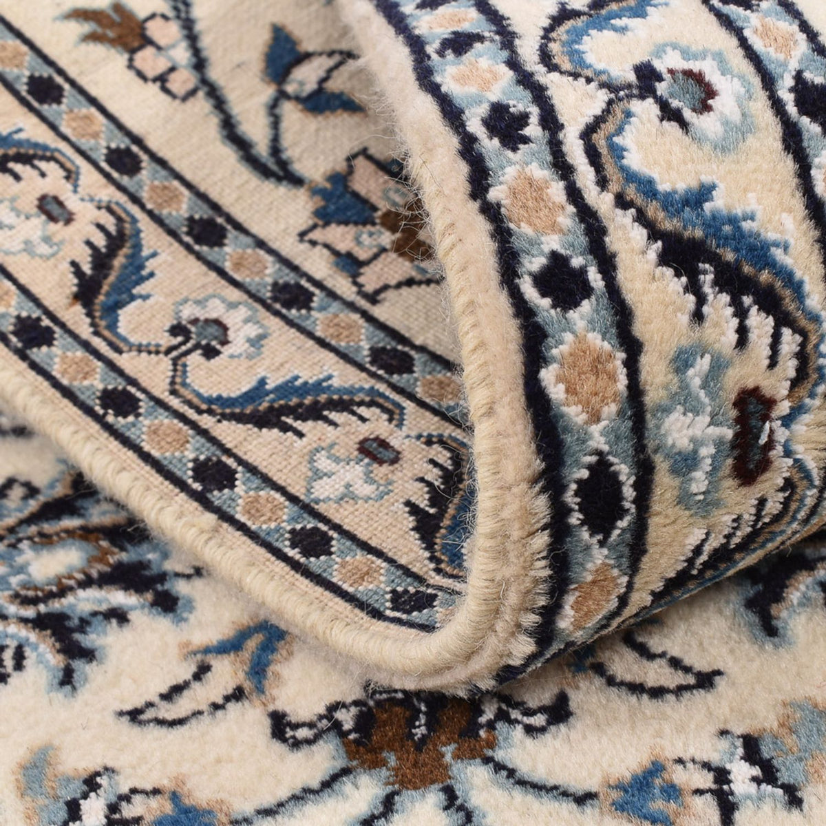 Loper Perzisch tapijt - Nain - Koninklijk - 195 x 59 cm - crème