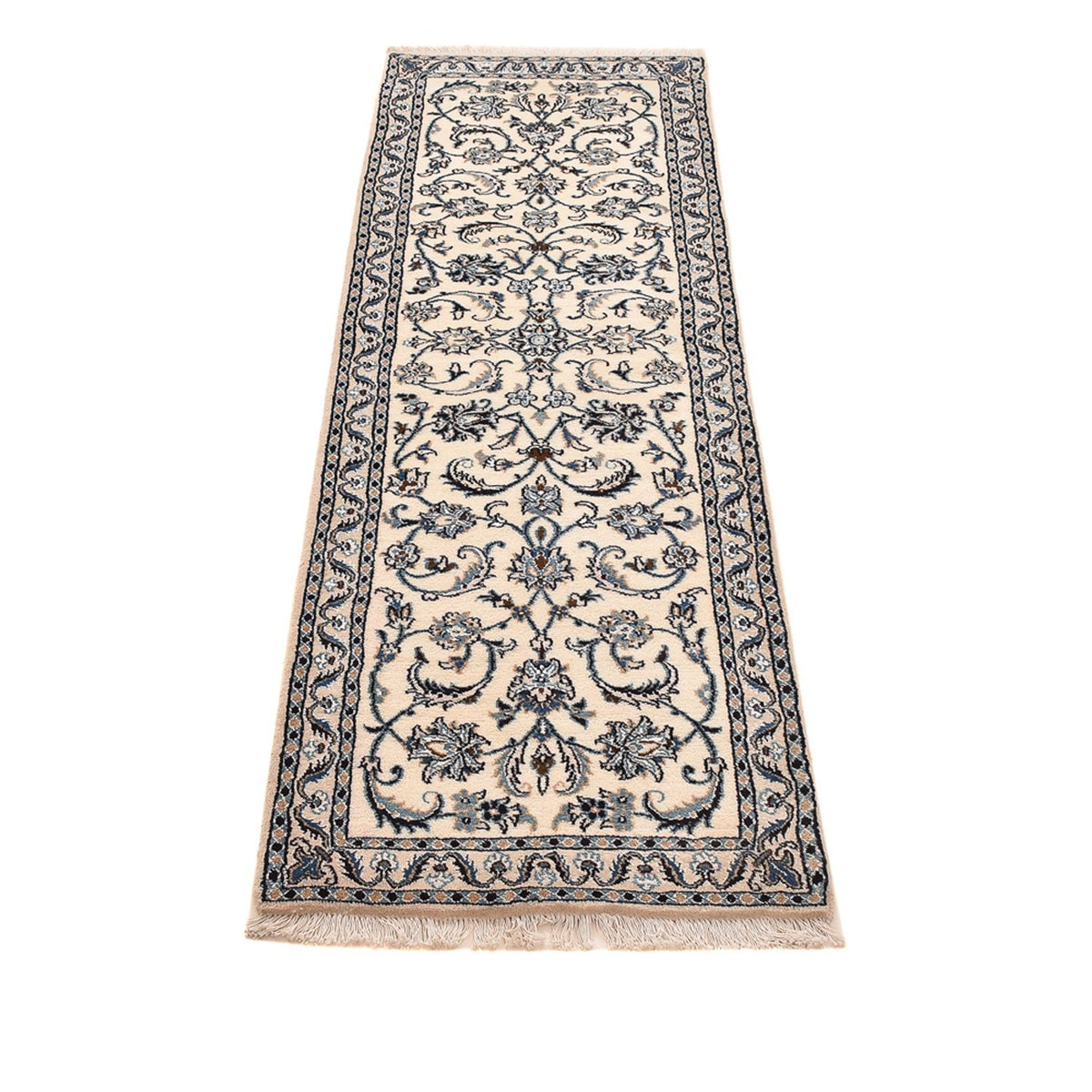Loper Perzisch tapijt - Nain - Koninklijk - 195 x 59 cm - crème