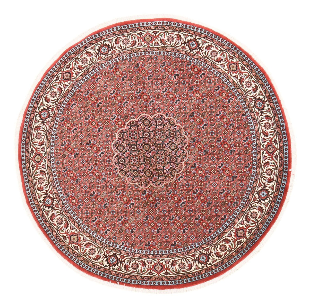 Perzisch tapijt - Bijar rond  - 150 x 150 cm - roest