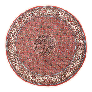 Perzisch tapijt - Bijar rond  - 150 x 150 cm - roest
