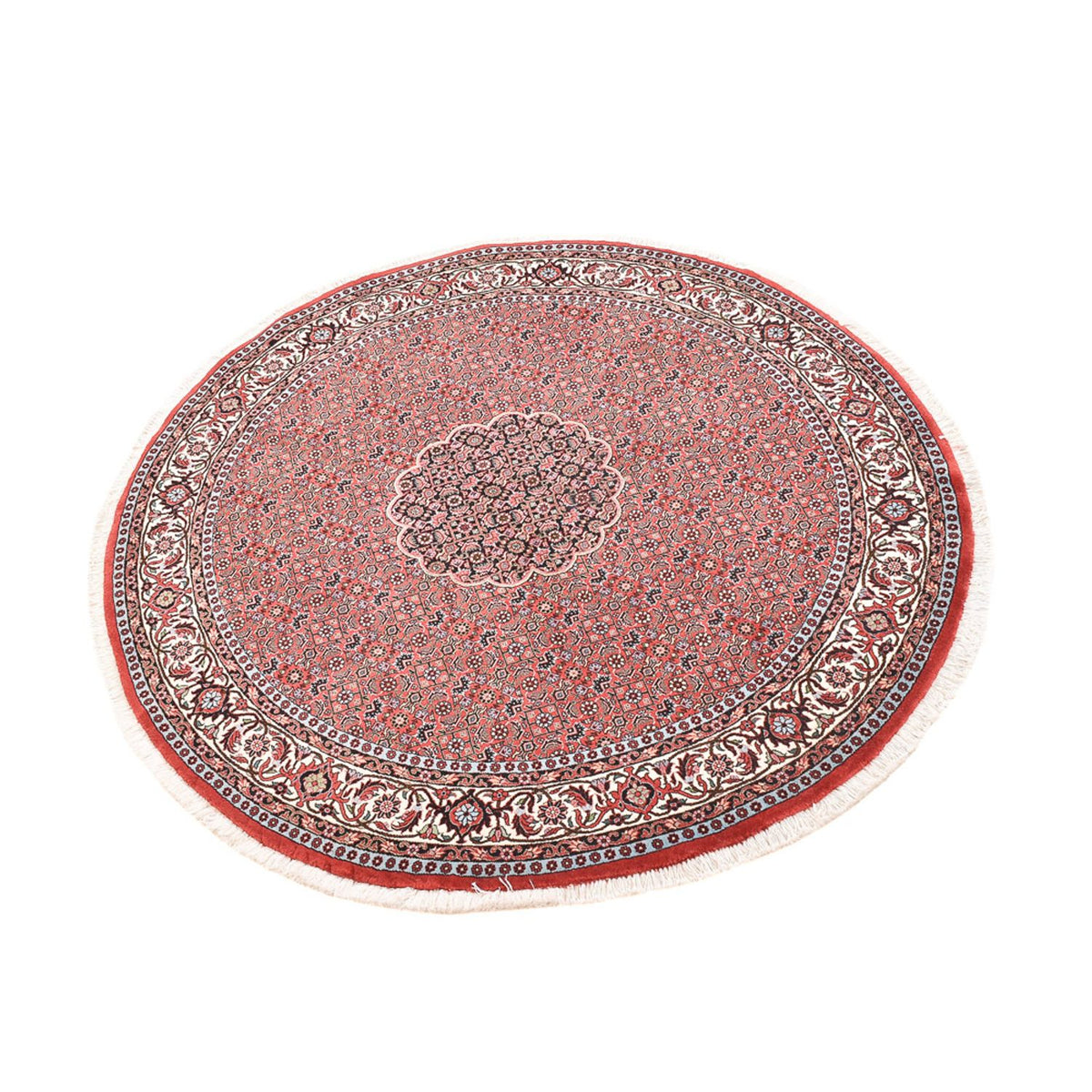 Perzisch tapijt - Bijar rond  - 150 x 150 cm - roest