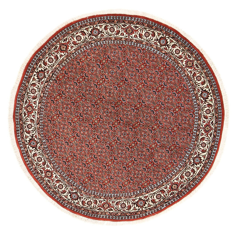Perzisch tapijt - Bijar rond  - 155 x 155 cm - licht rood