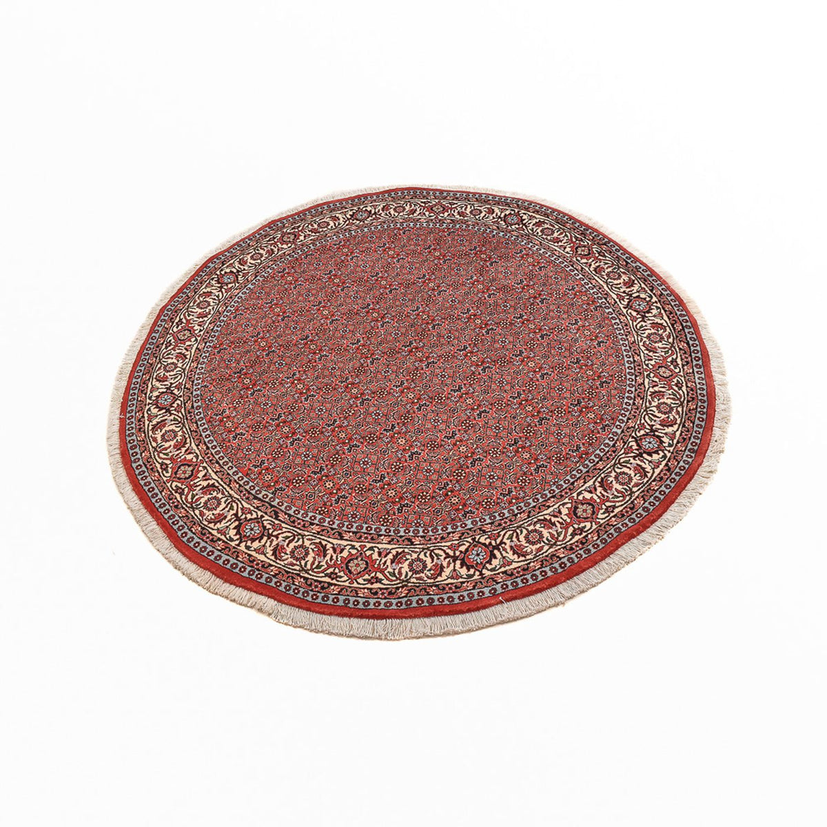 Perzisch tapijt - Bijar rond  - 155 x 155 cm - licht rood