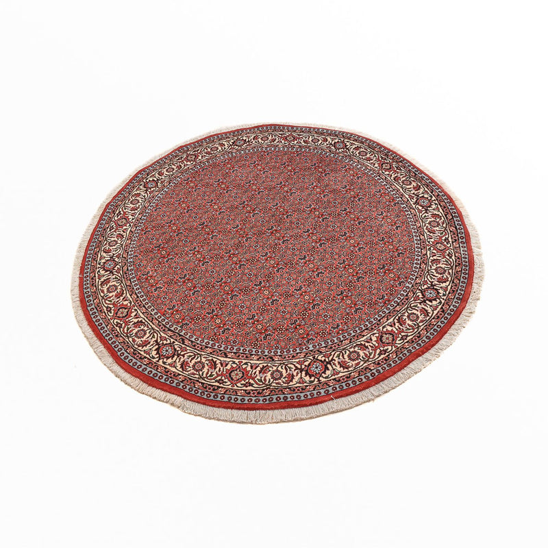 Perzisch tapijt - Bijar rond  - 155 x 155 cm - licht rood
