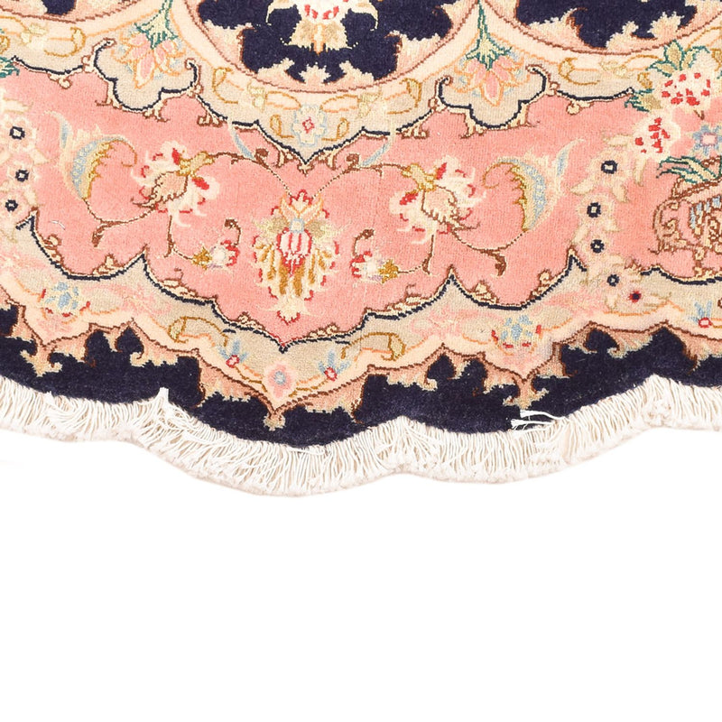Perzisch tapijt - Tabriz - Premium rond  - 150 x 150 cm - veelkleurig