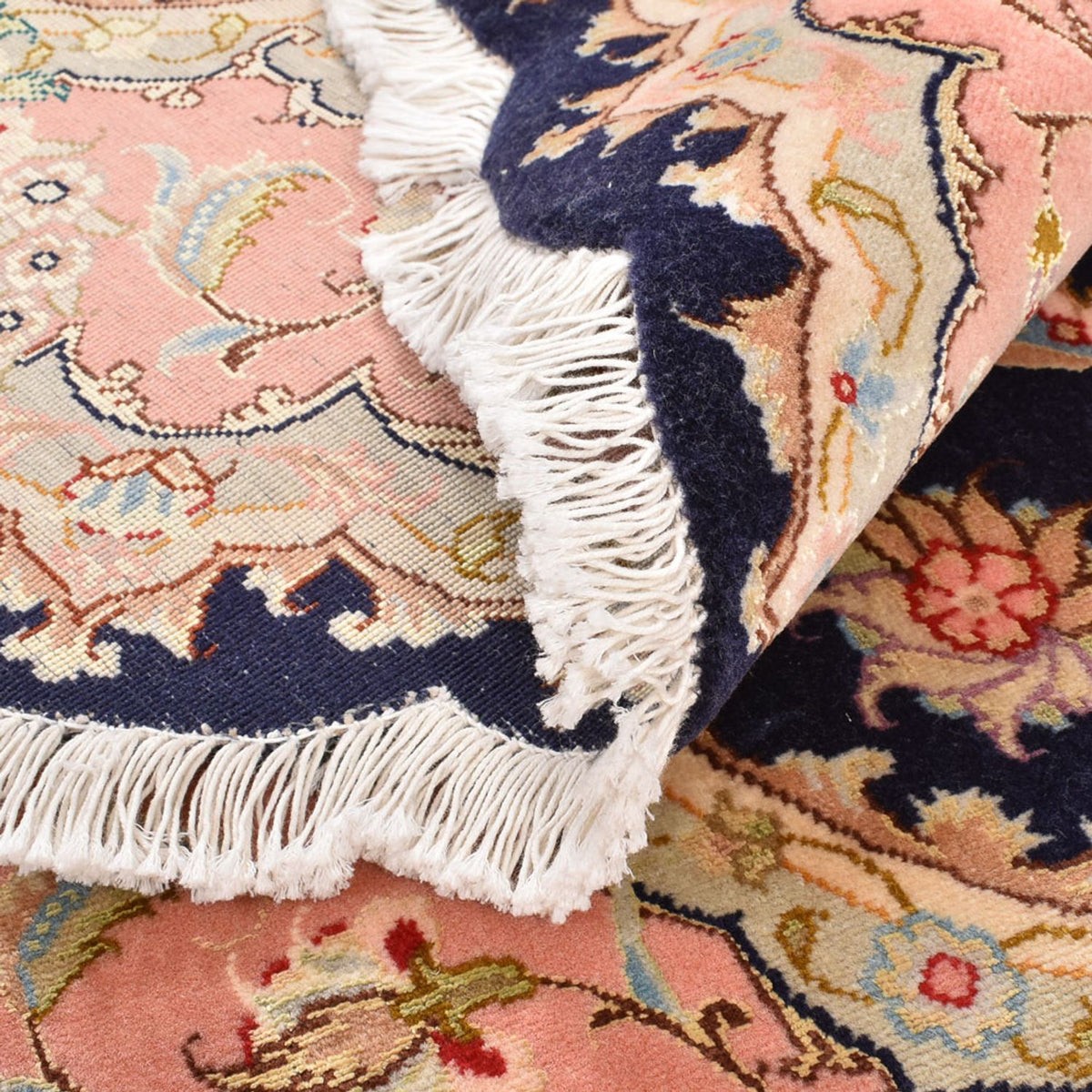 Perzisch tapijt - Tabriz - Premium rond  - 150 x 150 cm - veelkleurig