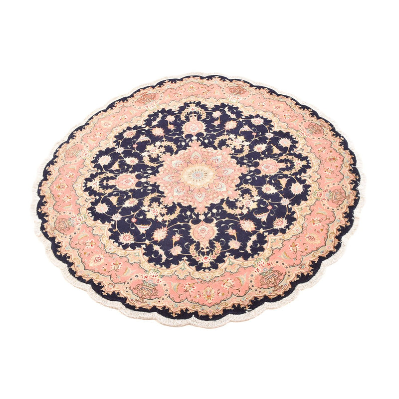 Perzisch tapijt - Tabriz - Premium rond  - 150 x 150 cm - veelkleurig