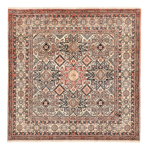Gabbeh Tapijt - Kashkuli Perzisch vierkant  - 195 x 195 cm - donker beige