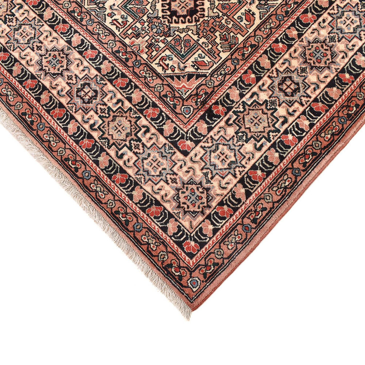 Gabbeh Tapijt - Kashkuli Perzisch vierkant  - 195 x 195 cm - donker beige