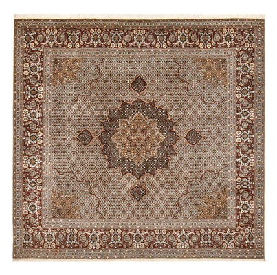 Perzisch tapijt - Tabriz - Royal vierkant  - 252 x 247 cm - bruin