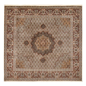 Perzisch tapijt - Tabriz - Royal vierkant  - 252 x 247 cm - bruin