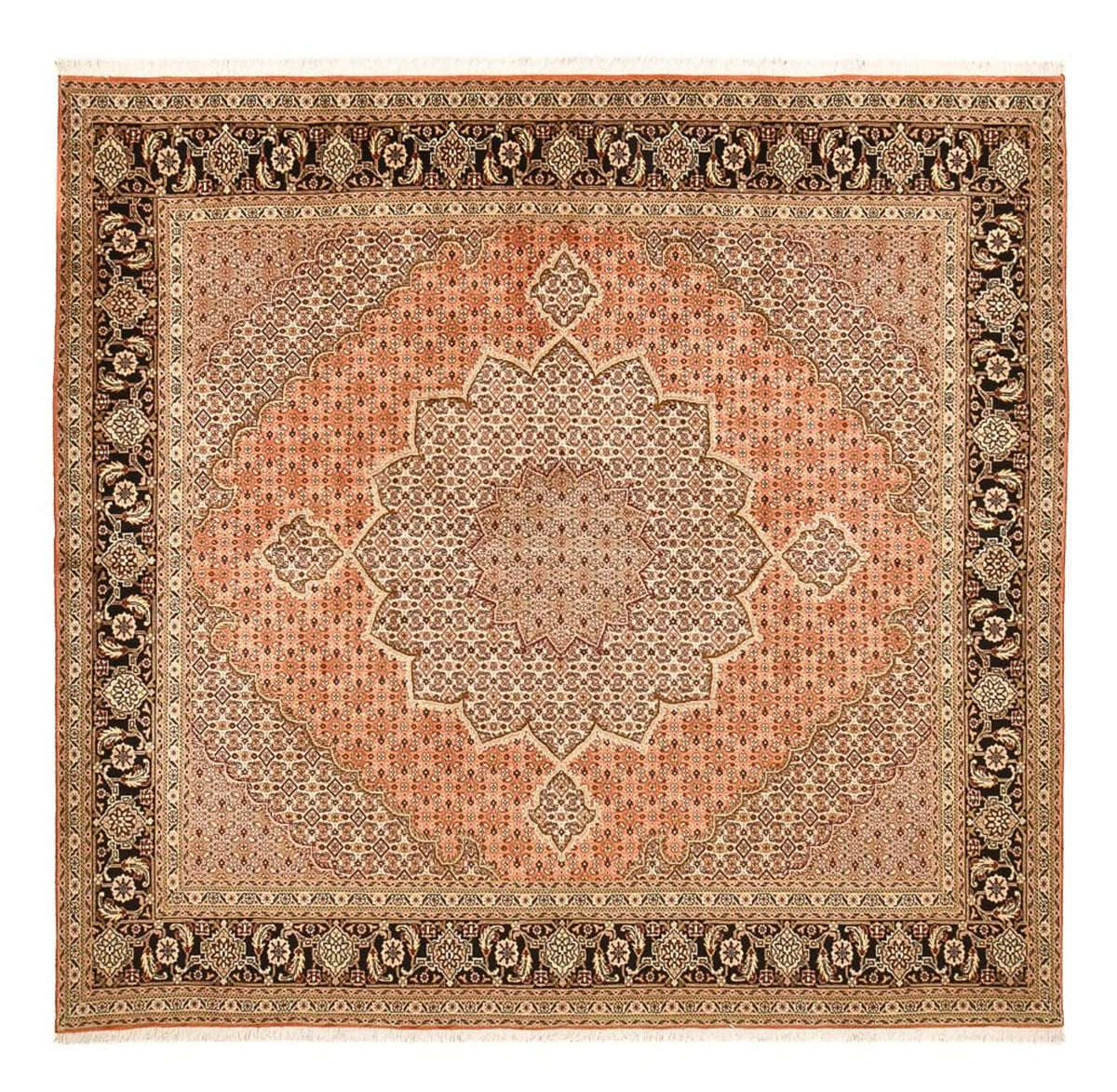 Perzisch tapijt - Tabriz - Royal vierkant  - 253 x 245 cm - donker beige