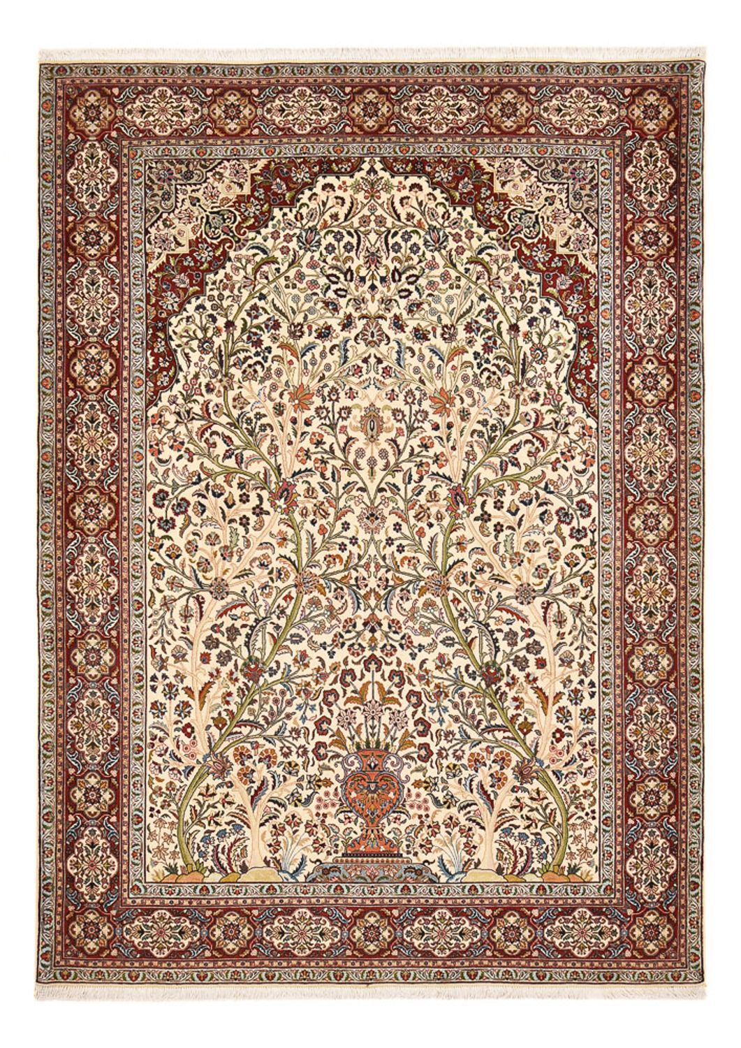 Perzisch tapijt - Tabriz - Royal - 250 x 177 cm - zand