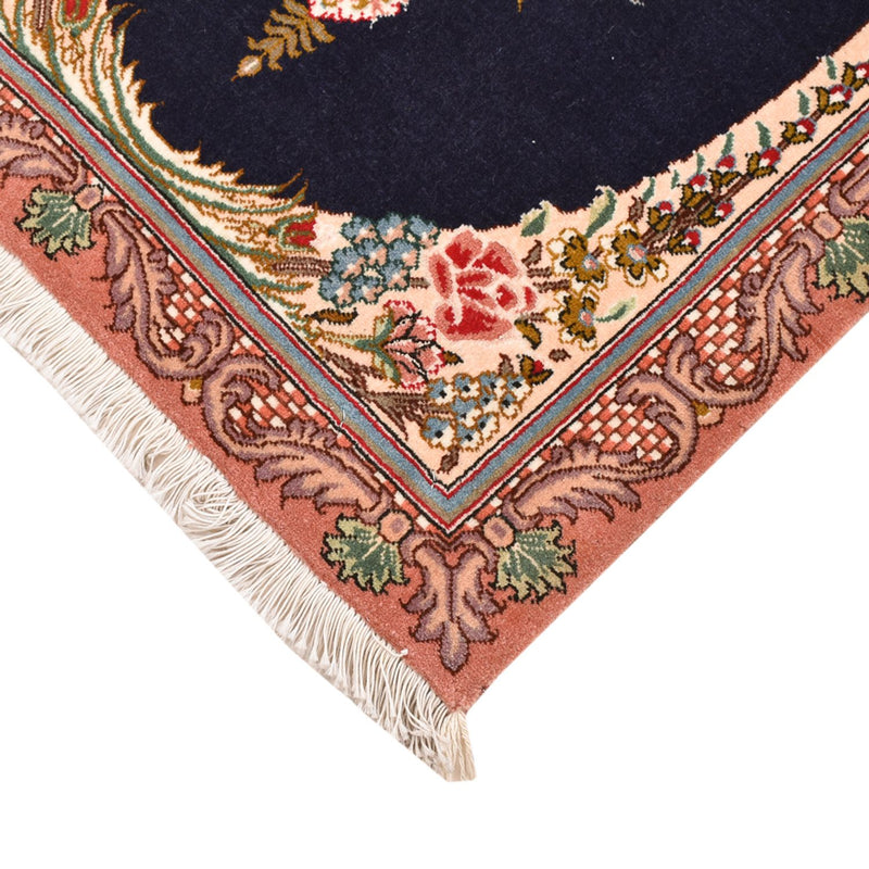 Perzisch tapijt - Tabriz - Royal - 90 x 60 cm - donkerblauw