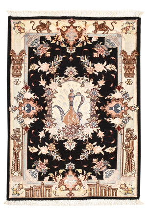 Perzisch tapijt - Tabriz - Royal - 90 x 60 cm - veelkleurig