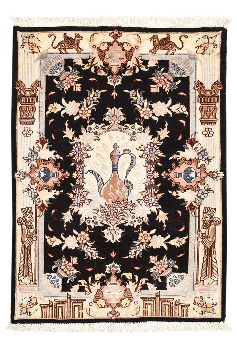 Perzisch tapijt - Tabriz - Royal - 90 x 60 cm - veelkleurig