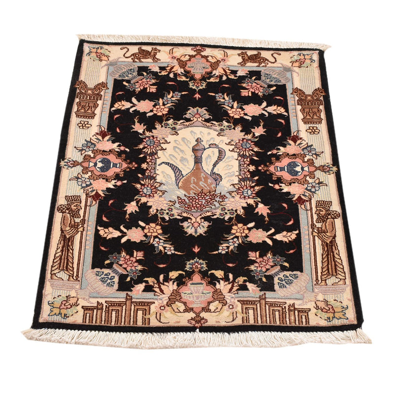 Perzisch tapijt - Tabriz - Royal - 90 x 60 cm - veelkleurig
