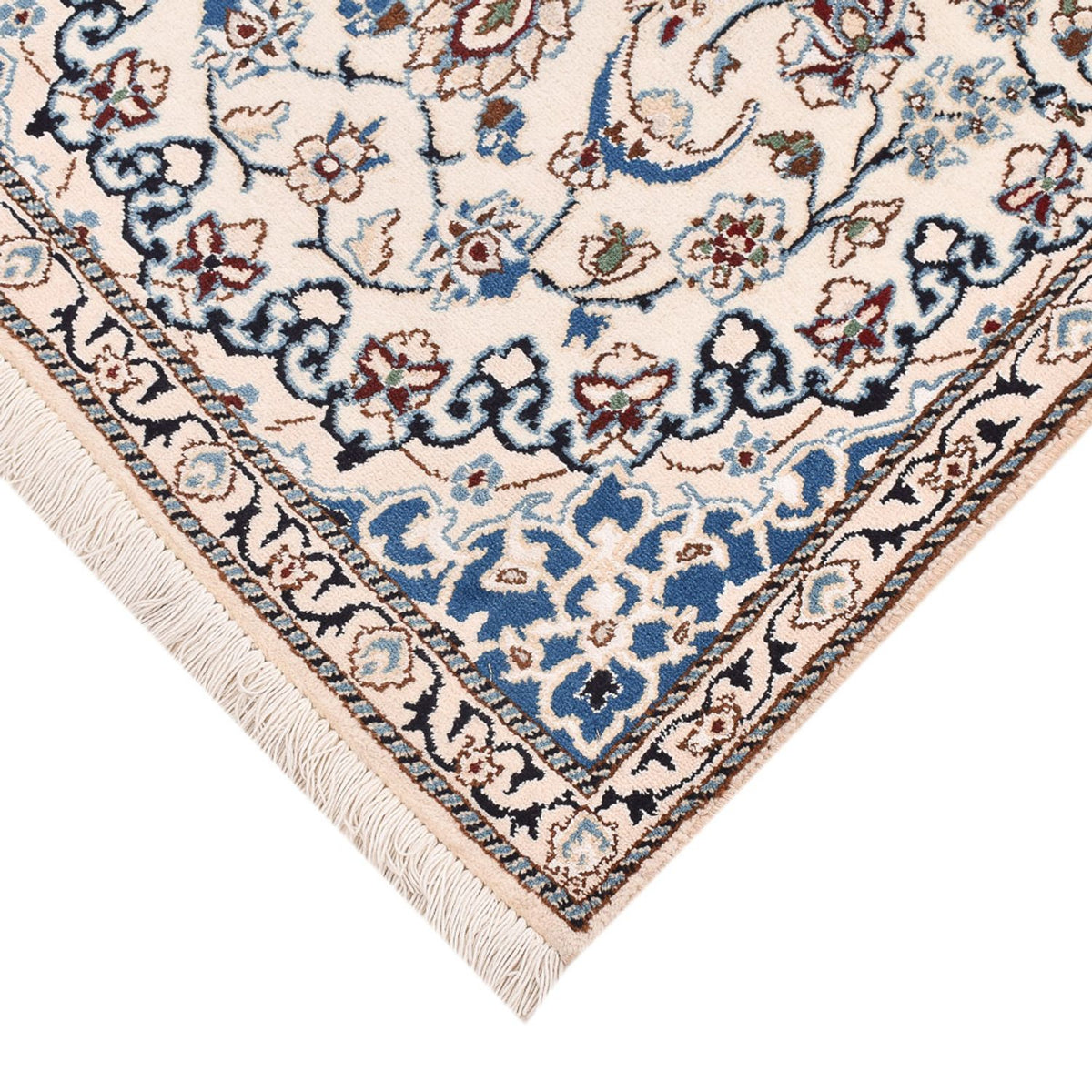 Perzisch tapijt - Nain - Koninklijk - 136 x 80 cm - beige