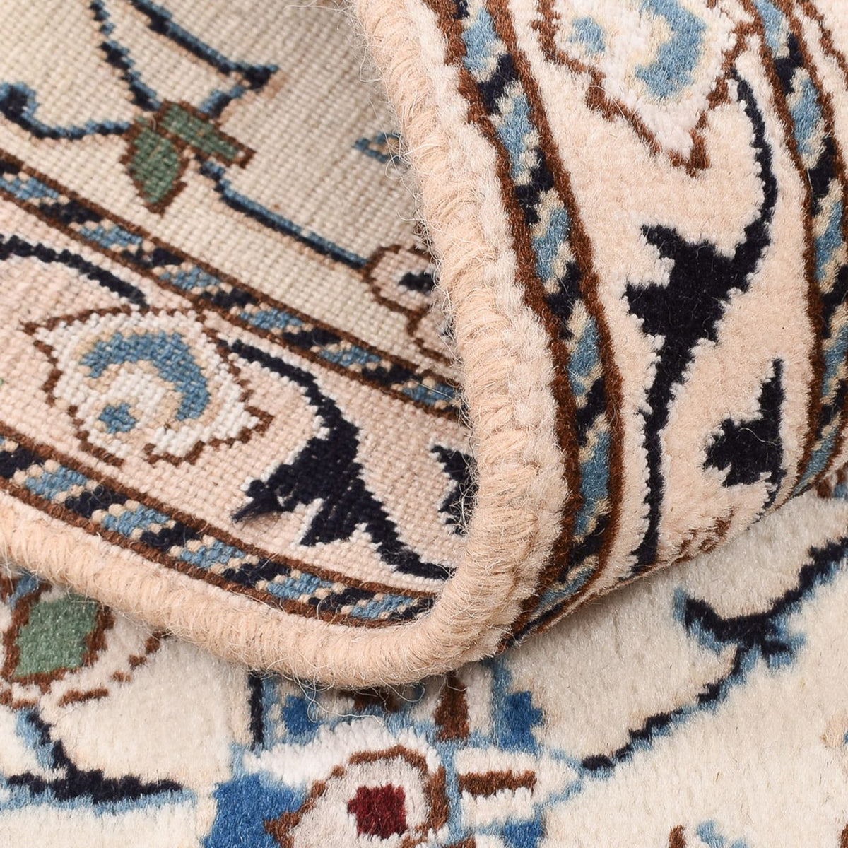 Perzisch tapijt - Nain - Koninklijk - 136 x 80 cm - beige