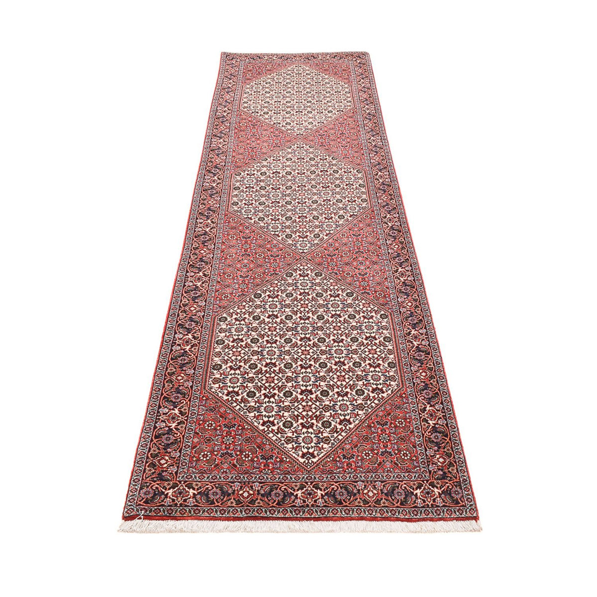 Loper Perzisch tapijt - Bijar - 297 x 85 cm - roest