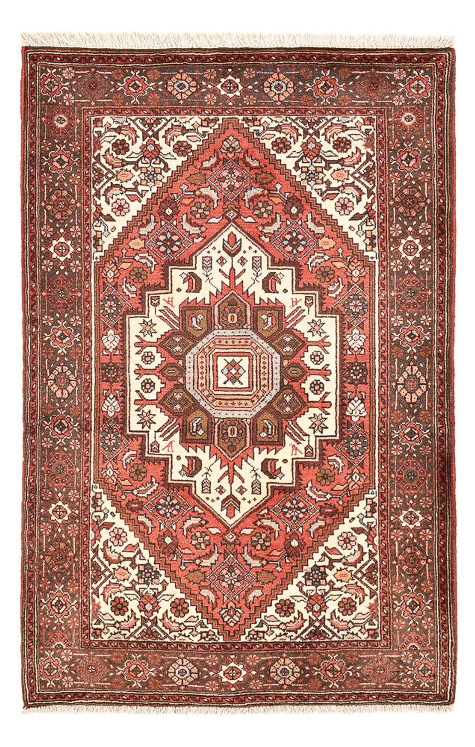 Perzisch tapijt - Bijar - 138 x 86 cm - licht rood