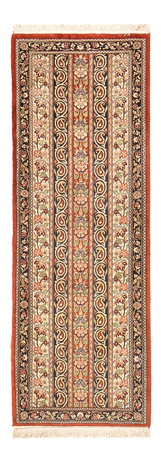 Loper Perzisch tapijt - Ghom - Koninklijk - 156 x 51 cm - licht beige