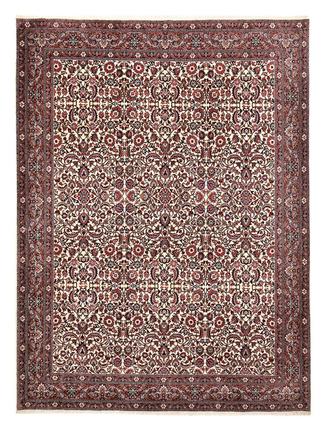Perzisch tapijt - Bijar - 400 x 302 cm - bordeauxrood