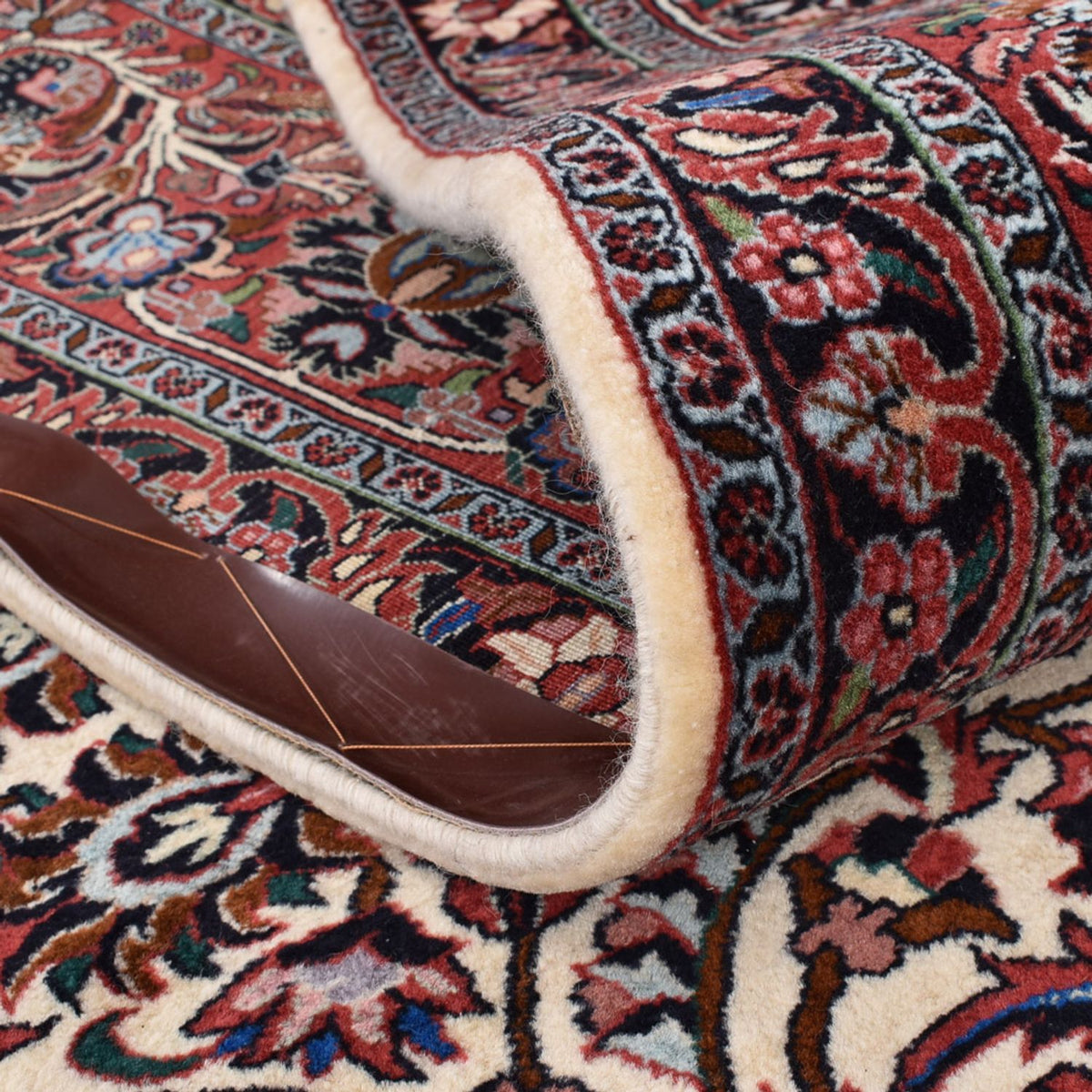 Perzisch tapijt - Bijar - 400 x 302 cm - bordeauxrood