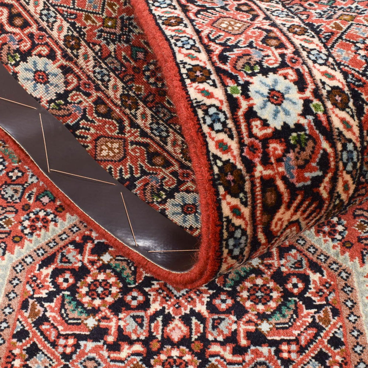 Loper Perzisch tapijt - Bijar - 308 x 77 cm - roest